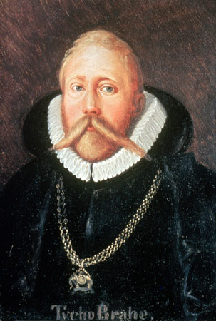 Man with very long mustache and wearing a ruff collar.