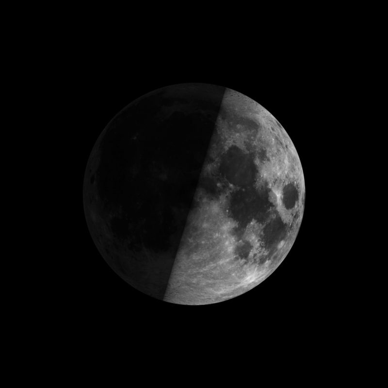Lunar sunrise and the 1st quarter moon Tonight EarthSky