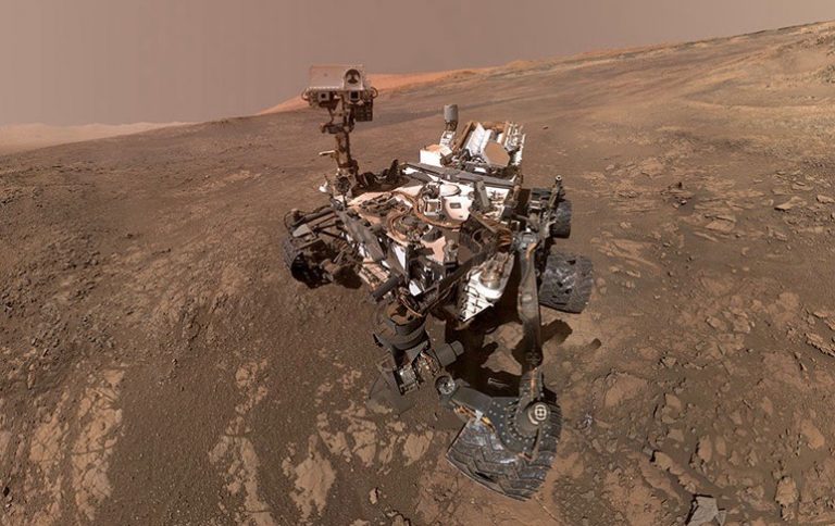 Mount Sharp photobombs Mars rover selfie | Human World | EarthSky