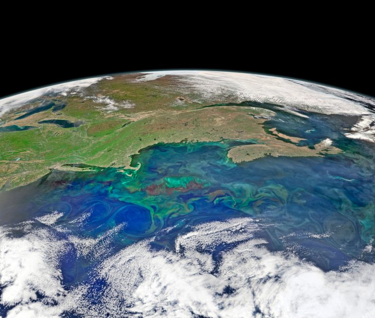 Atlantic Ocean Satellite Map