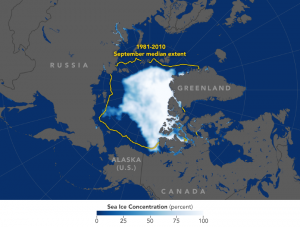 Arctic Sea Ice Reaches 2018 Minimum Earth Earthsky