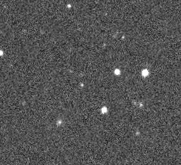 Animated star photo with white dots, one of which is moving.