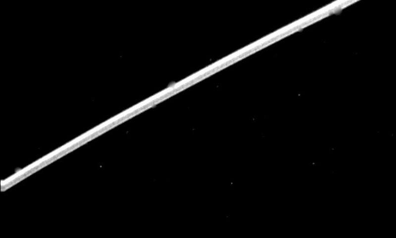 Single planetary ring, against a black background.