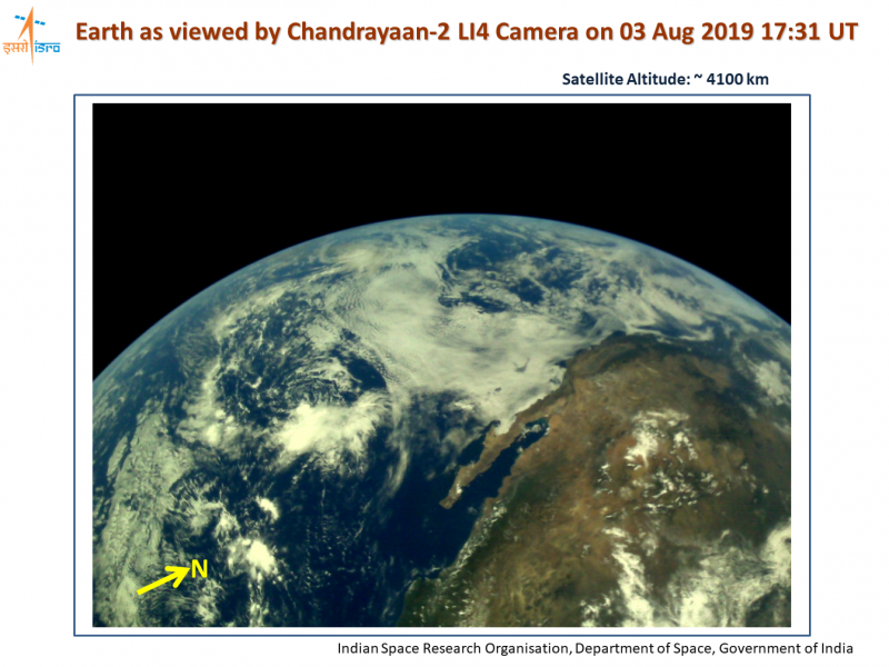 Chandrayaan-2's first images