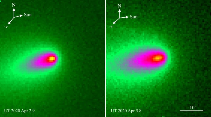 Comet ATLAS possibly disintegrating.