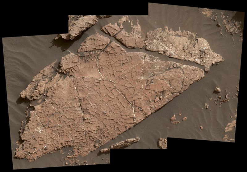 Old Soaker mudstone Mars Curiosity Dec 31 2016