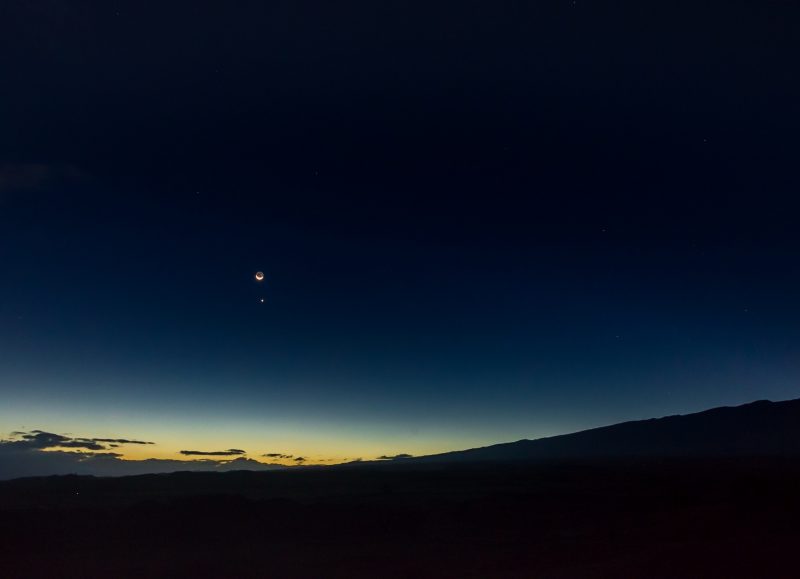 Favorite photos December 2020's waning moon and Venus