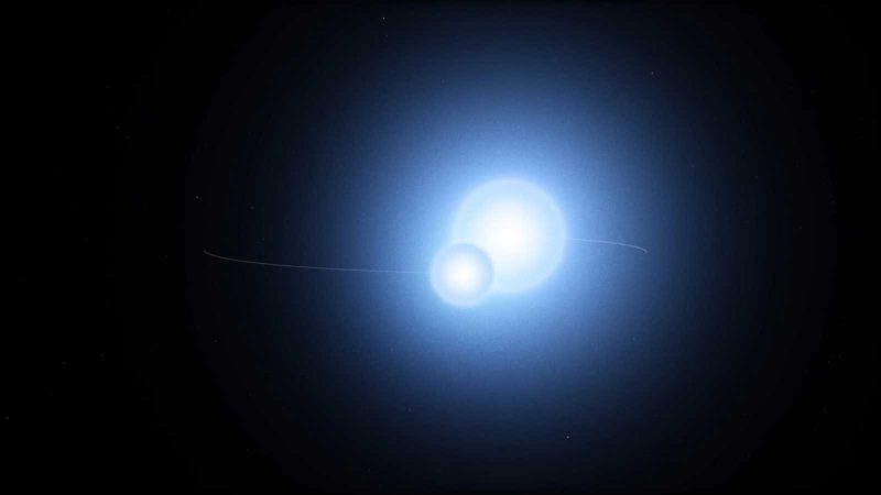Two bluish-white stars close together.