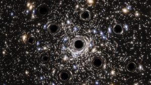 Swarm of black holes discover Space