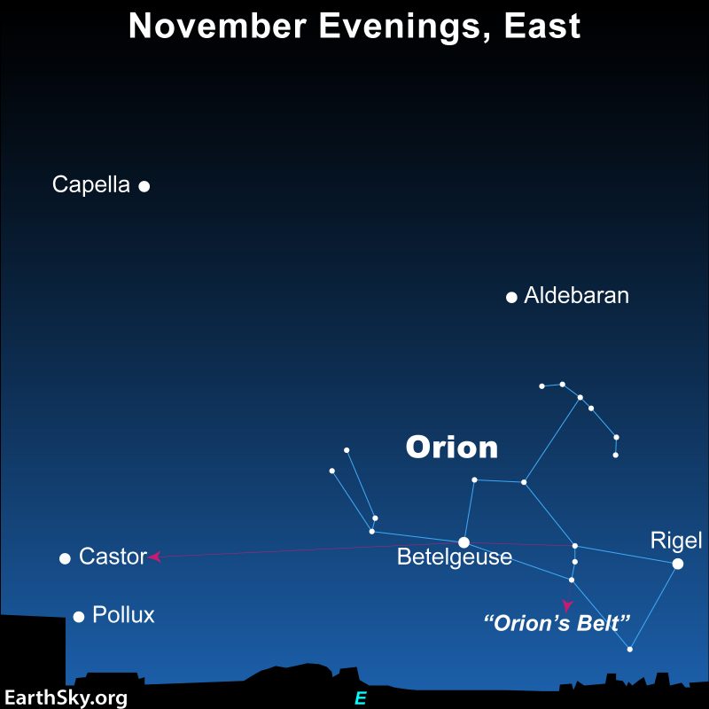 starhopOriontoCastorPollux EarthSky