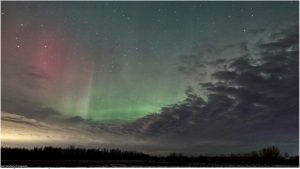 Aurora borealis, Edmonton, Canada.