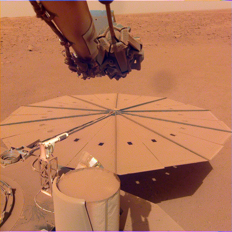 Insight: 10-Sided Solar Panel Covered In Reddish Dust.