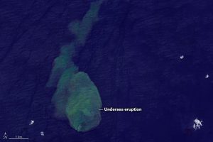 Sharkcano, an undersea volcano where sharks live