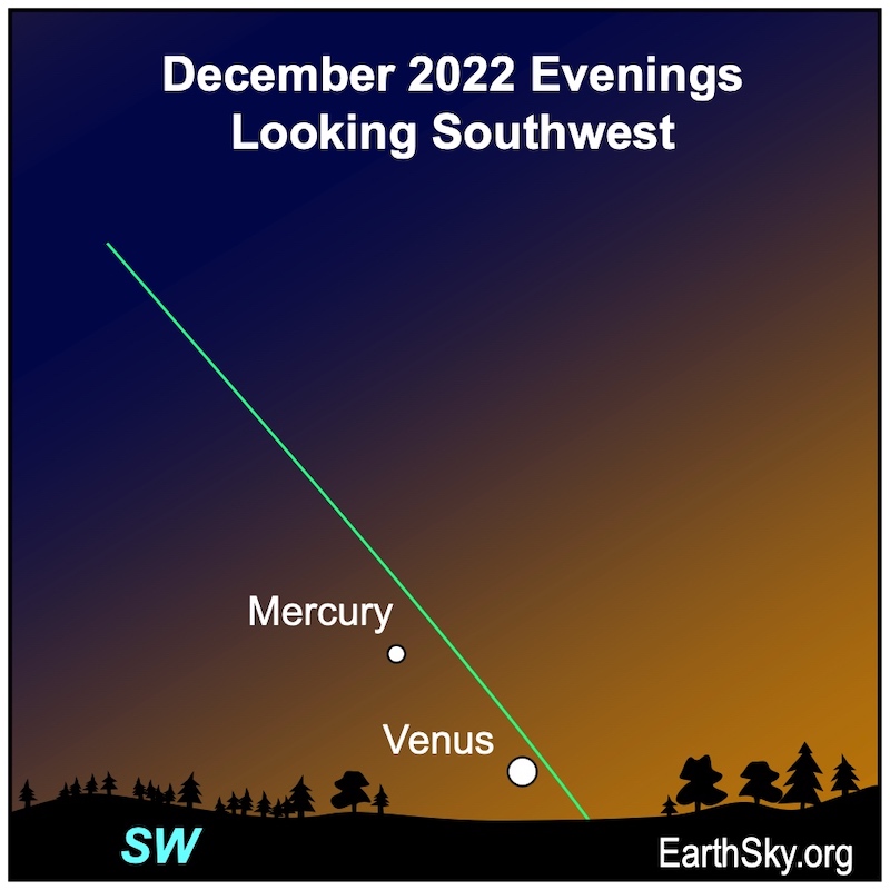 Mercury and Venus December 2022