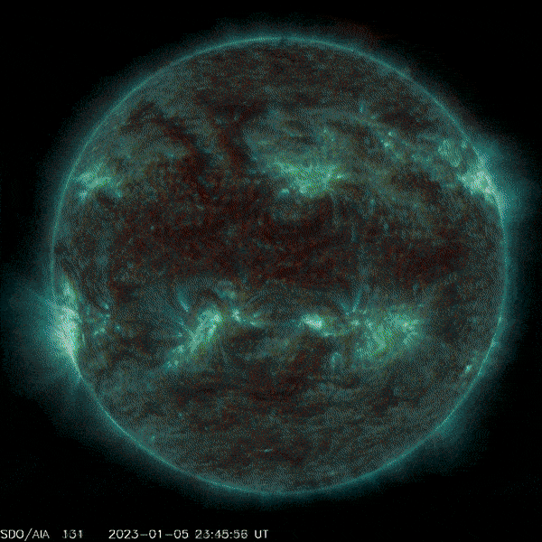 January 6, 2023 Sun activity X flare in different wavelengths.