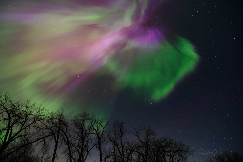 March 23, 2023 Auroral displays over Canada.