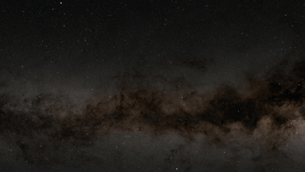 Dim image of our Milky Way with a flashing bright light for the brightest gamma-ray burst.