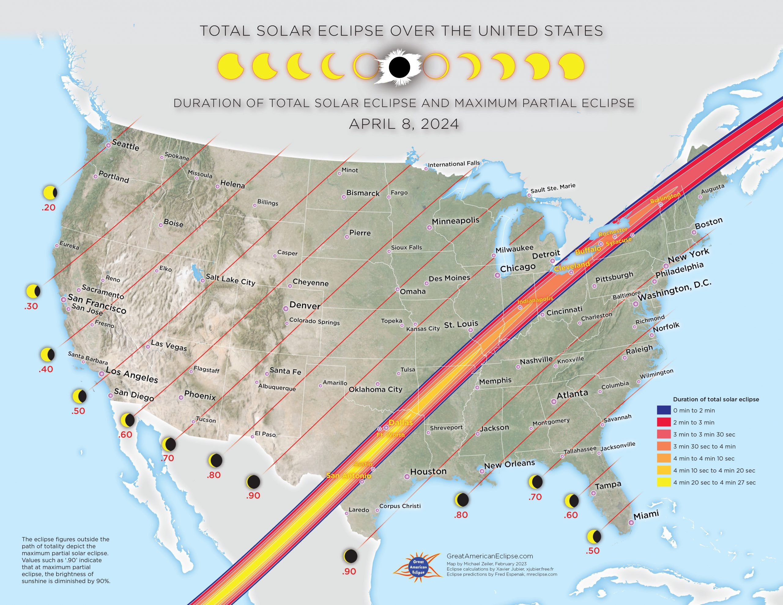 Total solar eclipse in North America April 8, 2024