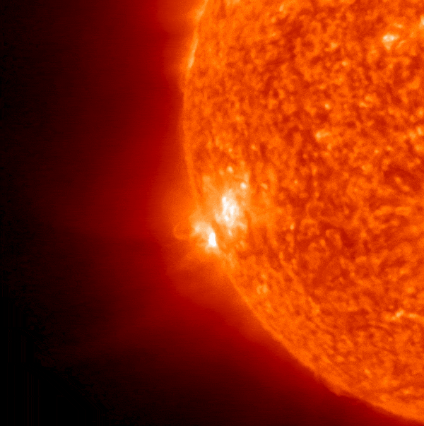 April 12, 2023 Sun activity shows a exploding filament.