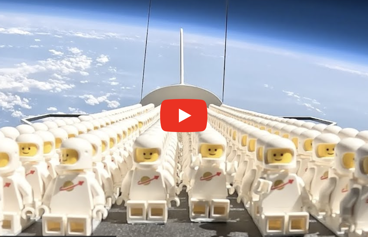 Watch 1,000 Lego astronauts fly to the edge of space (video)