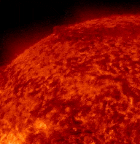 May 3, 2023 Sun activity shows an exploding filament on the northeast quadrant.