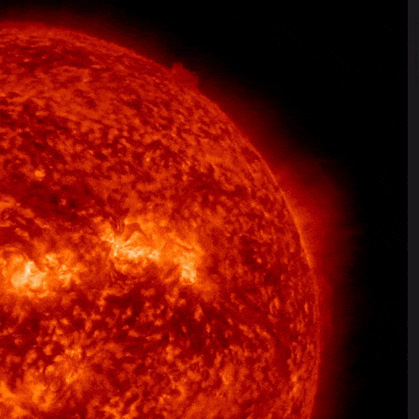 May 9, 2023 Sun activity shows an AR3296 active region.
