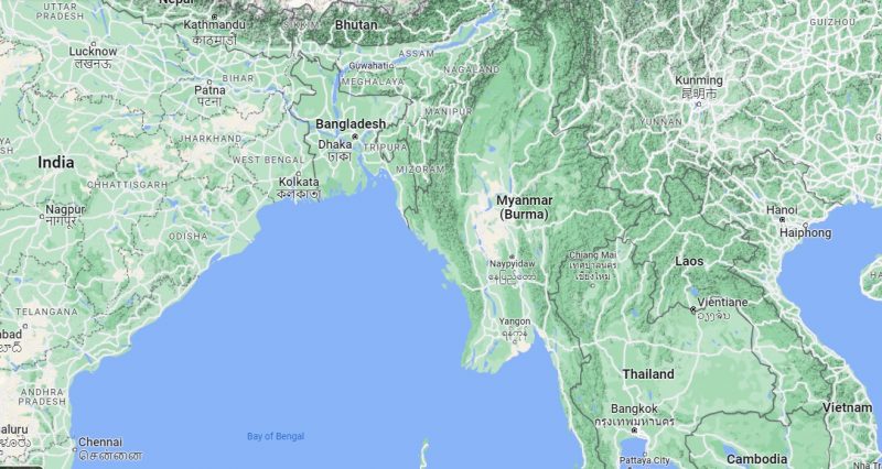 Map Of Bangladesh And Myanmar Google E1683899677282 