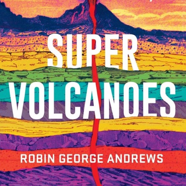 Cover of book on super volcanoes.