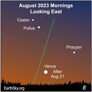 Visible planets and night sky guide for August 2023