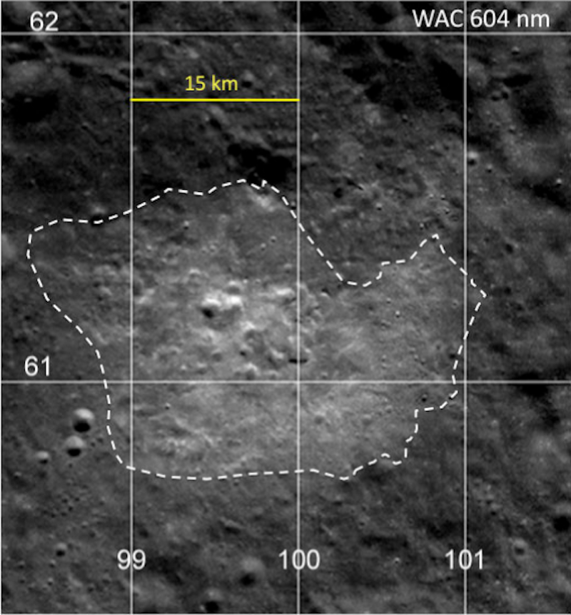 Ancient moon volcano revealed in far side hot spot