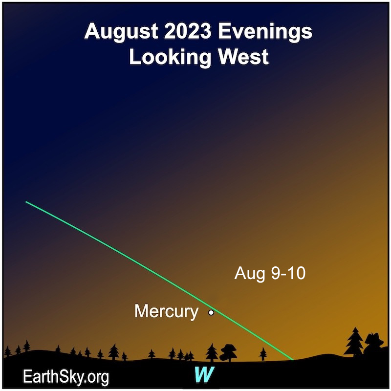 Mercury Elongation August 10 2023 