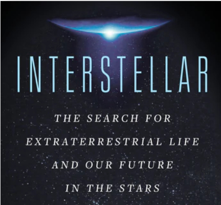 Part of book cover saying Interstellar and subtitile.