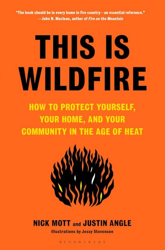 This Is Wildfire: Cover in orange with title and authors and a drawing of fire.
