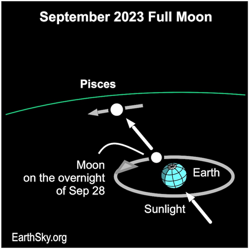 Location of full moon in Pisces
