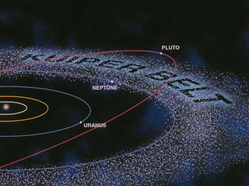 Illustration showing Kuiper Belt.