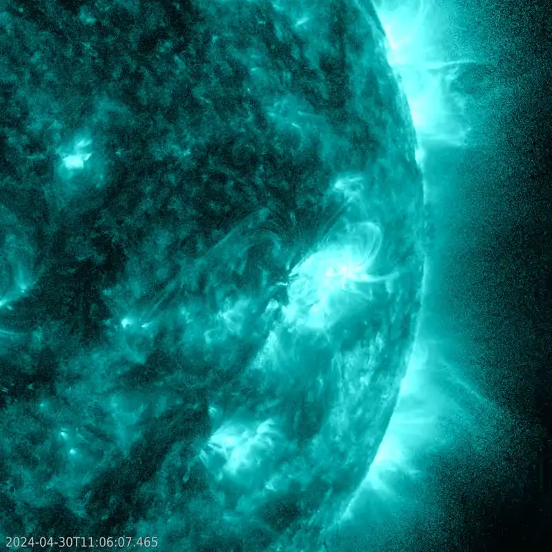 Sun news May 1: Almost X flare! More to come?