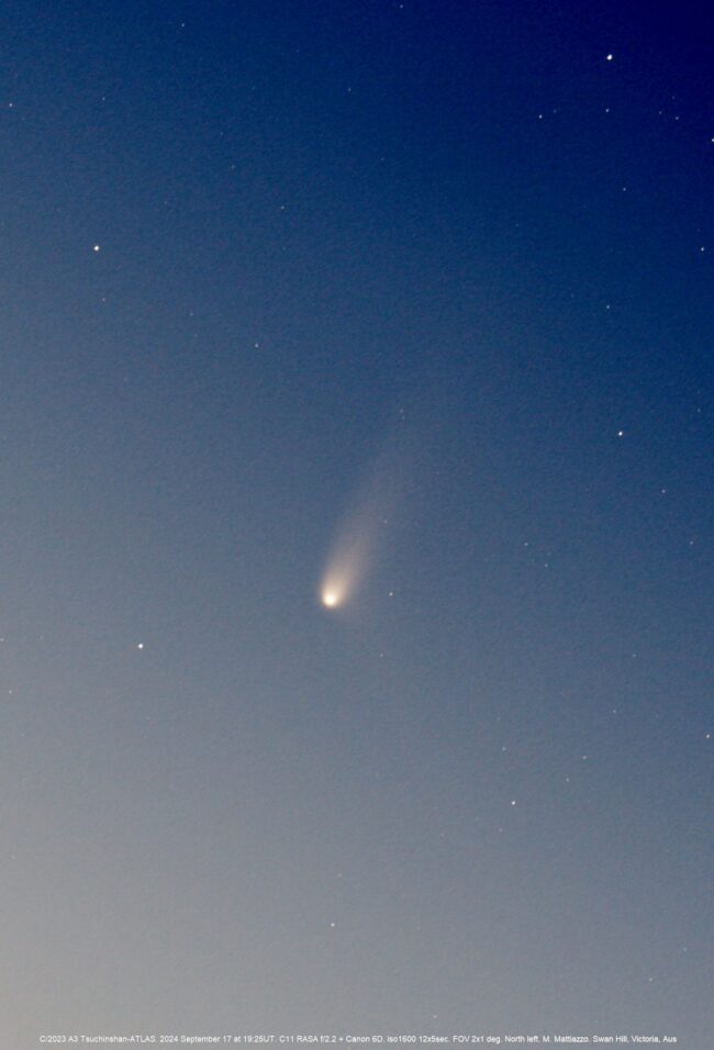 Comet A3 is brightening. Will it be the comet of the year?