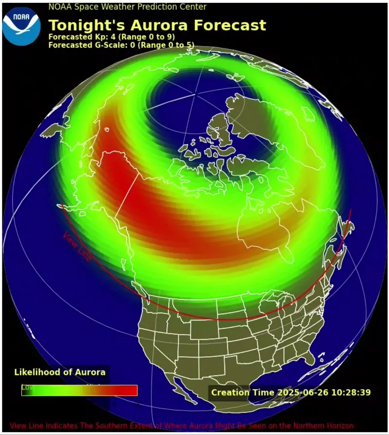Closeup of the roiling surface of the sun, alternating with a possible aurora map.