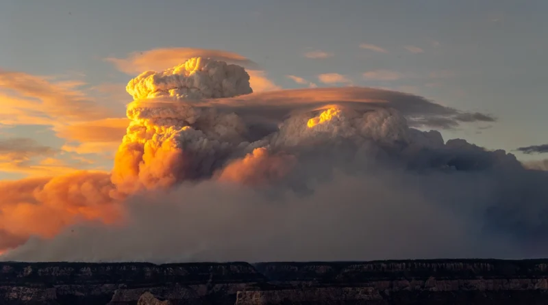 Grand Canyon Fire Explodes North Burning Thousands Of Acres Pyrocumulus Cloud Dragon Bravo Fire North Rim Grand Canyon NPS Lauren Cisneros July 27 2025 E1753911496345.webp