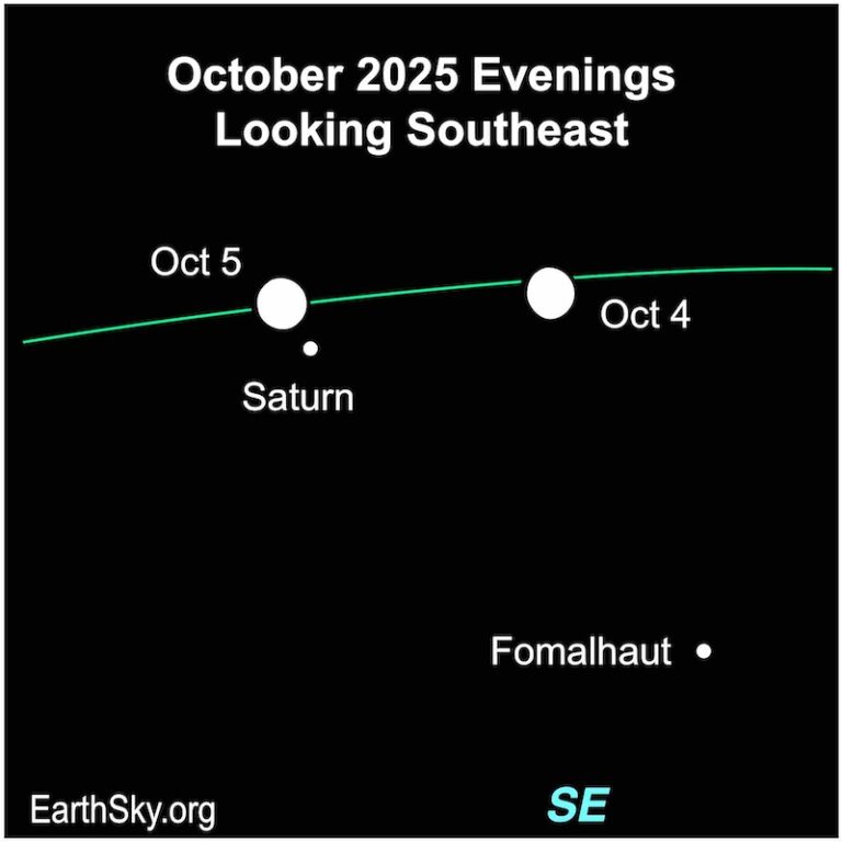 Visible planets and night sky guide for September and October