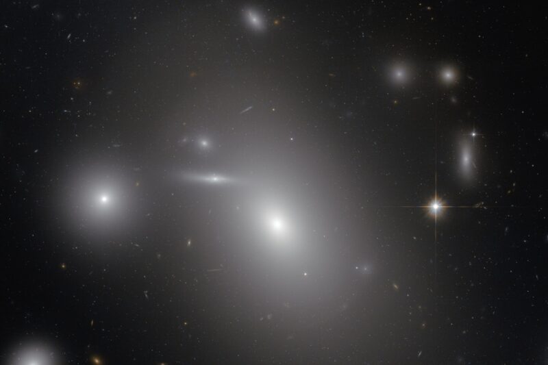 Fuzzy-looking galaxies on a black background.