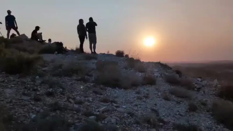 View of August 12, 2026, total solar eclipse, from a hillside in Spain.