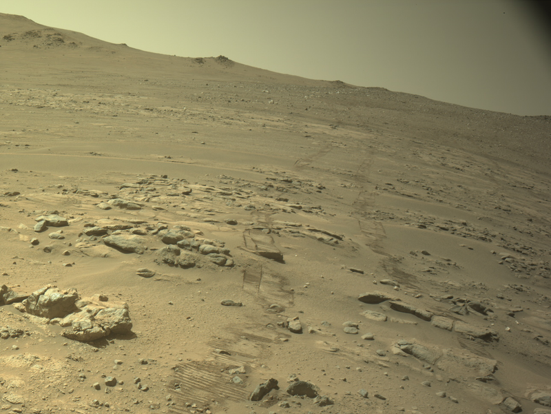 Perseverance rover: A portion of Martian terrain.