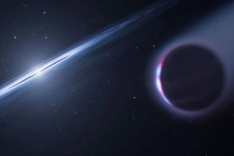 Second-generation planet: Artist’s concept of the possible second-generation planet around the white dwarf star HS 0209+0832. If confirmed, the discovery could help solve a “cold case” mystery about the white dwarf. Image via NASA/ ESA/ Leah Hustak (STScI).