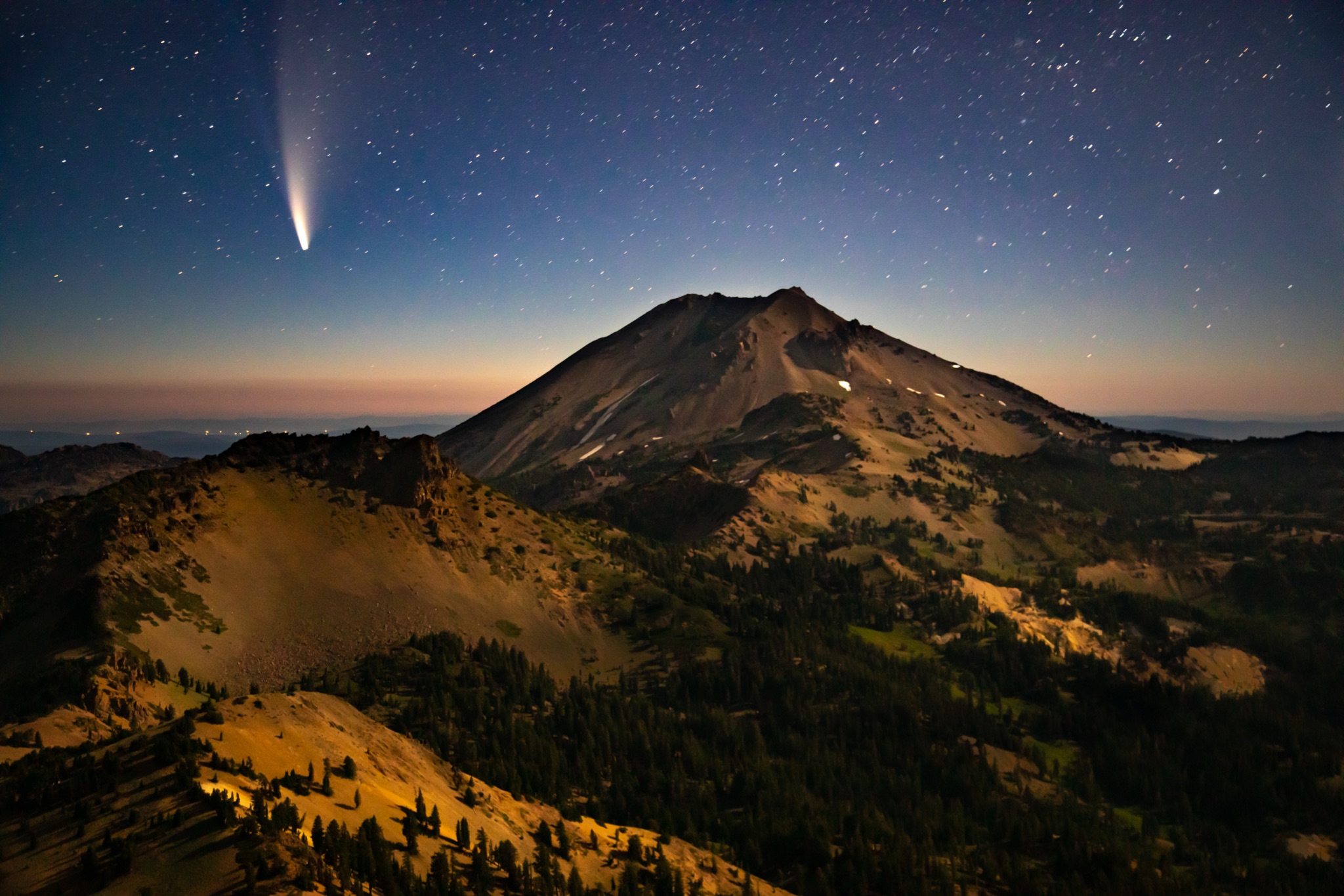 Community photo entitled  by Bob Wick on 07/13/2020 at Lassen Peak from Brokeoff Mtn Lassen National Park CA