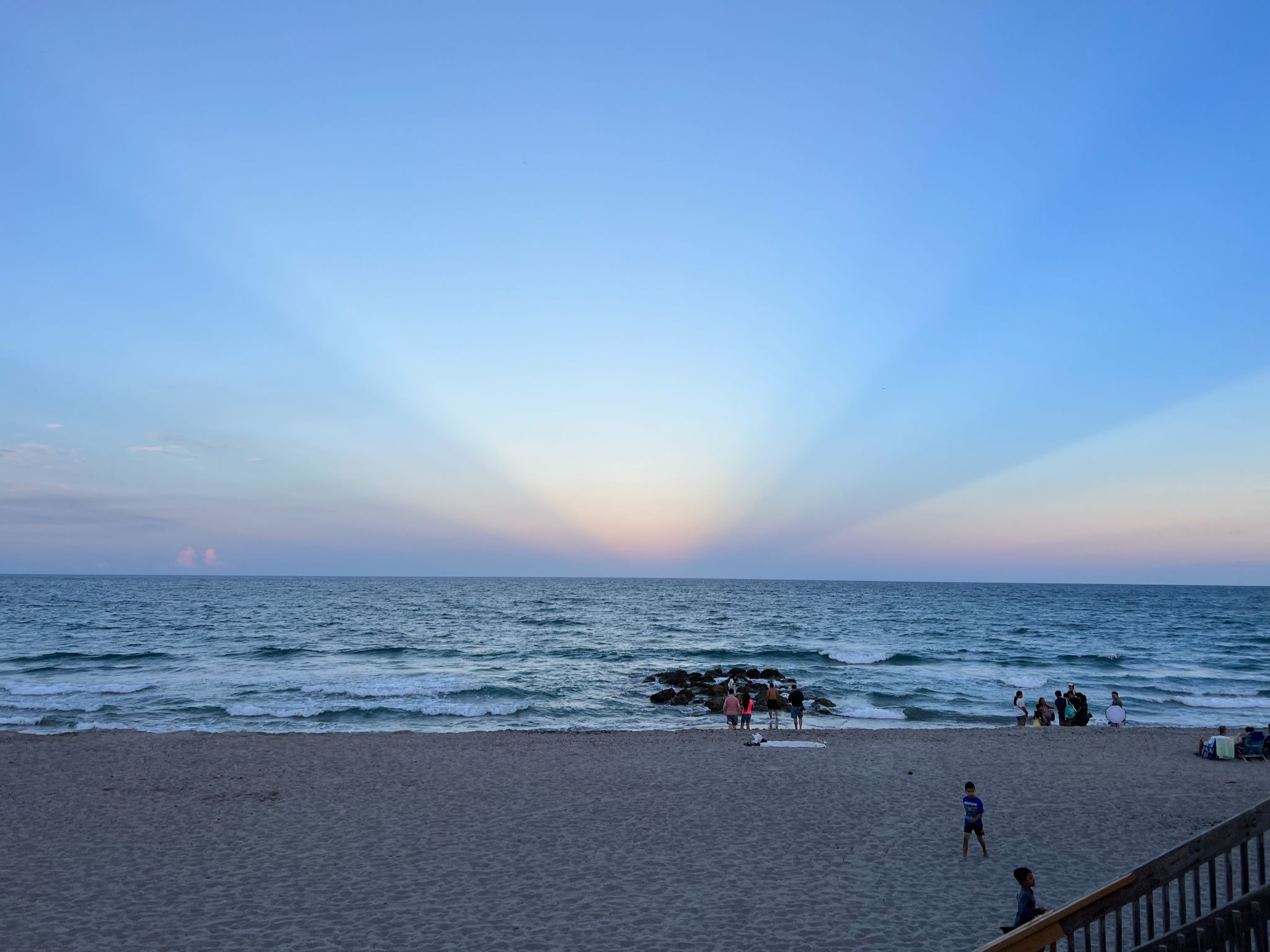 Community photo by BRUCE MARTIN | Eastern horizon at sunset overlooking the Atlantic Ocean in Boca Raton
